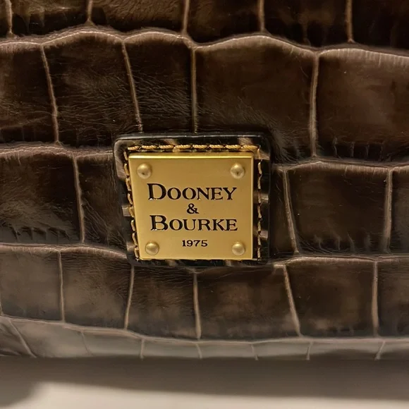 Hard to find!! Dooney & Bourke Croco Fino satchel. Brown crocodile. - Picture 8 of 8